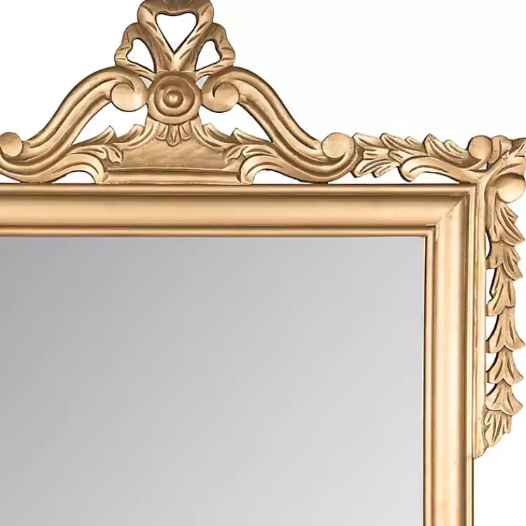 Kirklands Home Gold Decorative Scrolls Ornate Wall Mirror