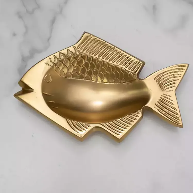 Kirklands Home Fish Soap Dishes, Set of 2 Gold