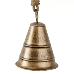 Decorative Accents>Kirklands Home Flared Metal Hanging Bells, Set of 3 Gold