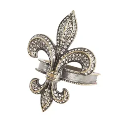 Kirklands Home Gold Fleur-De-Lis Napkin Rings, Set of 4 Hot