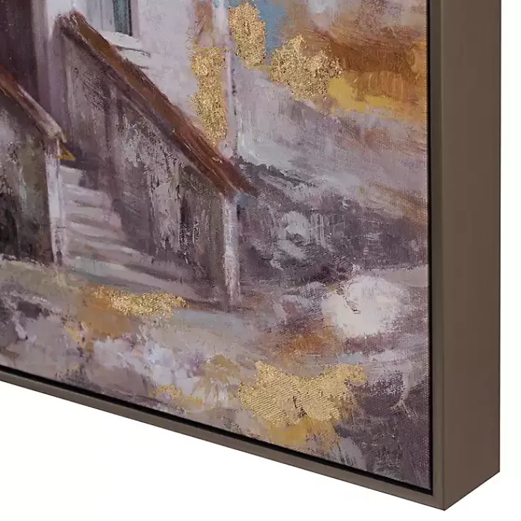 Kirklands Home Gold Foil Steeple Framed Canvas Art Print Sale