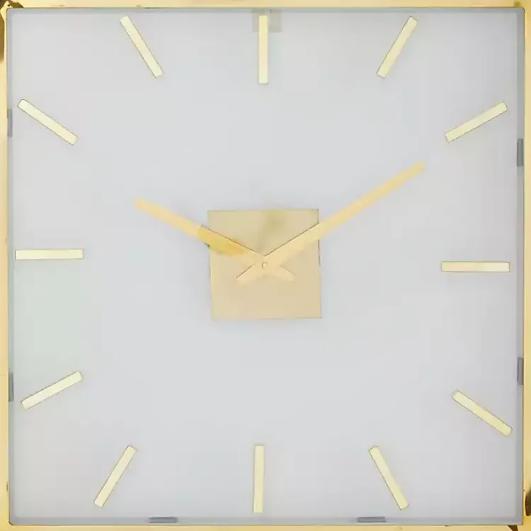 Kirklands Home Gold Frame & Clear Face Wall Clock Best