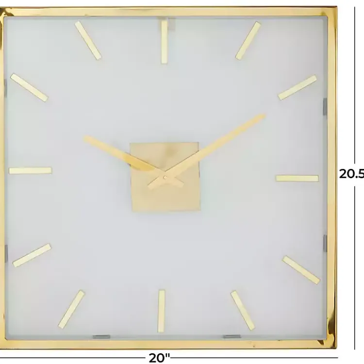 Kirklands Home Gold Frame & Clear Face Wall Clock Best