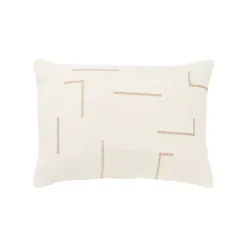 Pillows>Kirklands Home Gold Geometric Woven Lines Throw Pillow