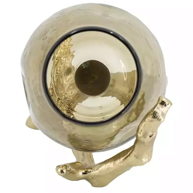 Candle Holders>Kirklands Home Glass and Metal Driftwood Candle Holder Gold