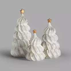 Christmas Decorations>Kirklands Home Gold Glitter Meringue Christmas Trees, Set of 3