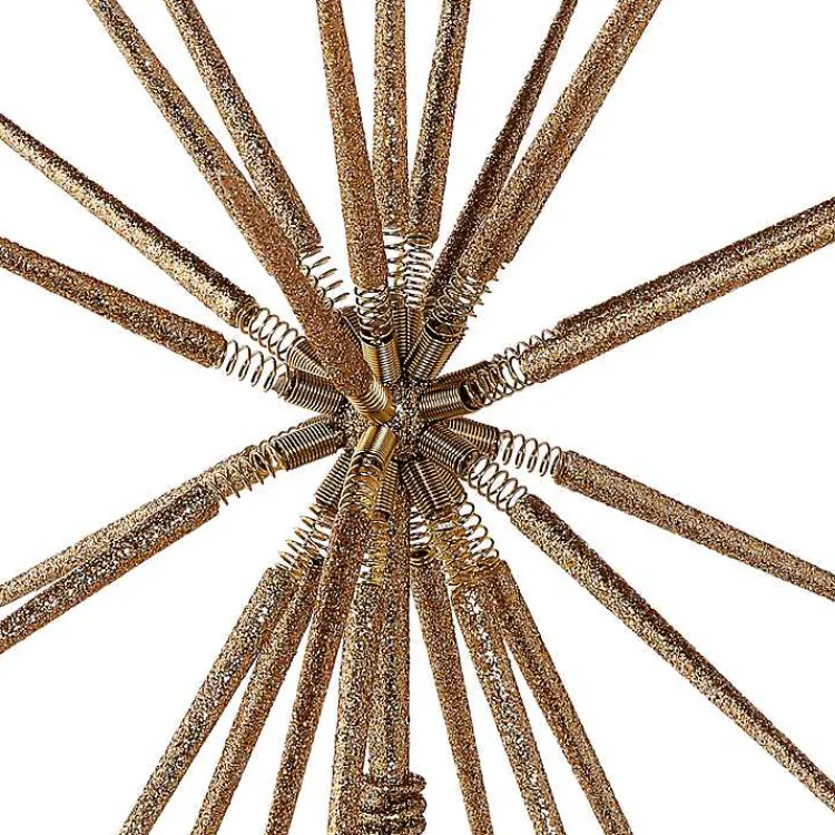 Christmas Tree Decorations>Kirklands Home Glitter Starburst Tree Topper Gold