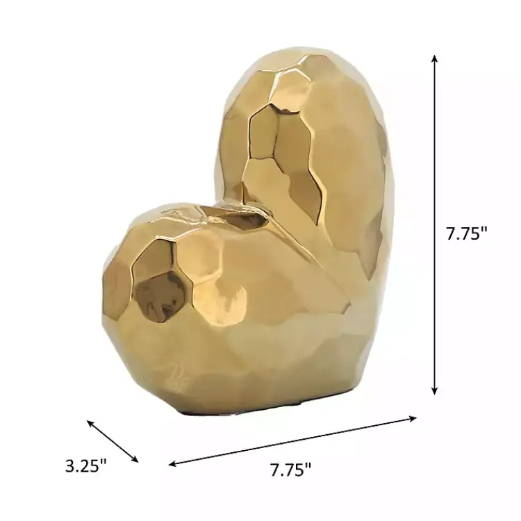 Statues & Figurines>Kirklands Home Heart Figurine Gold