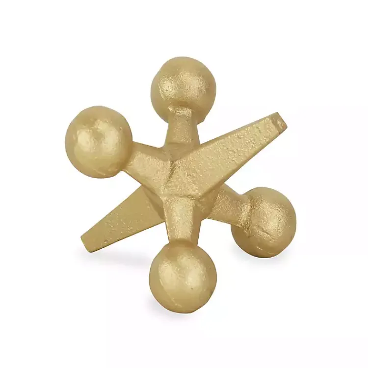 Statues & Figurines>Kirklands Home Iron Jack Sculpture, 4 in. Gold