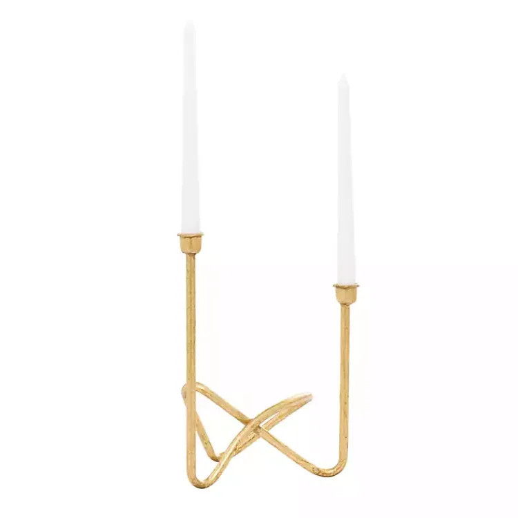 Candle Holders>Kirklands Home Iron Taper Candle Holder Gold
