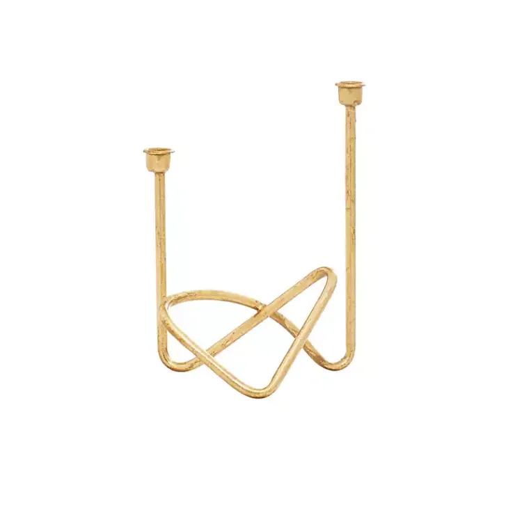 Candle Holders>Kirklands Home Iron Taper Candle Holder Gold