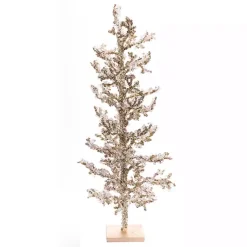 Christmas Arrangements & Garland>Kirklands Home Jeweled Twig Christmas Tree Gold