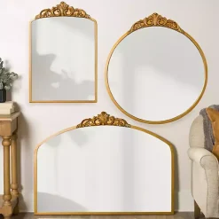 Kirklands Home Gold Lana Ornate Round Wall Mirror Sale
