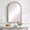 Kirklands Home Gold Leaf Thin Arch Frame Mirror Sale