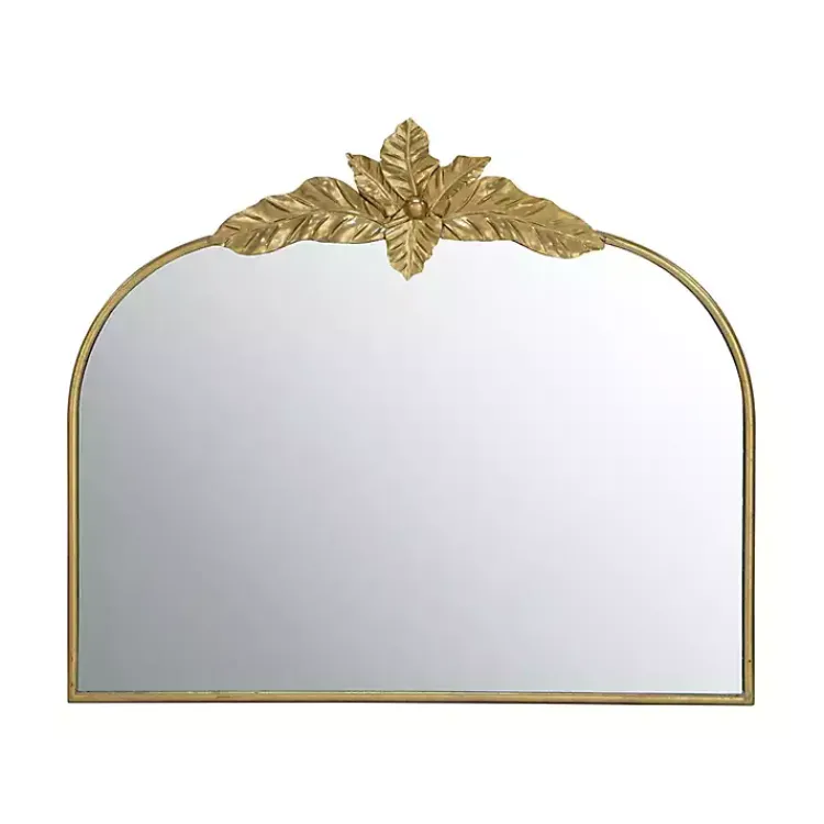 Kirklands Home Gold Leaves Arched Wall Mirror, 40x35 in. Outlet