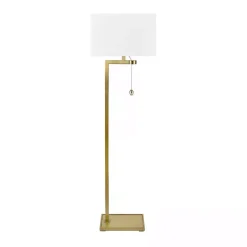 Kirklands Home Gold L-Shape Marlowe Floor Lamp White Best
