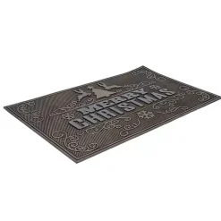 Outdoor Christmas Decorations>Kirklands Home Gold Merry Christmas Rubber Doormat