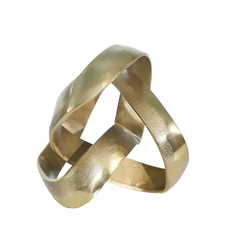 Statues & Figurines>Kirklands Home Metal Abstract Knot Sculpture Gold