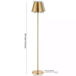 Kirklands Home Metal Asher Floor Lamp Gold Discount