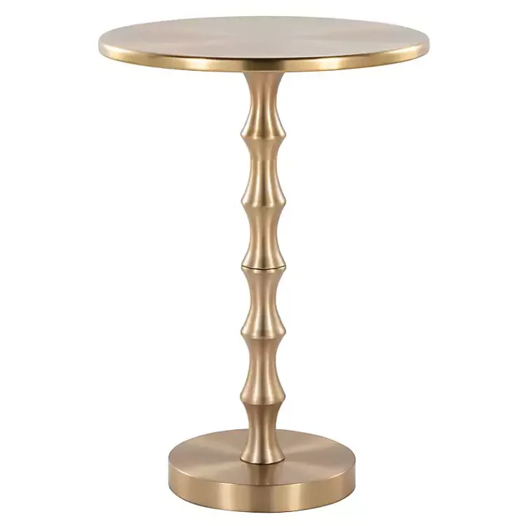Kirklands Home Metal Bamboo Accent Table Gold Hot
