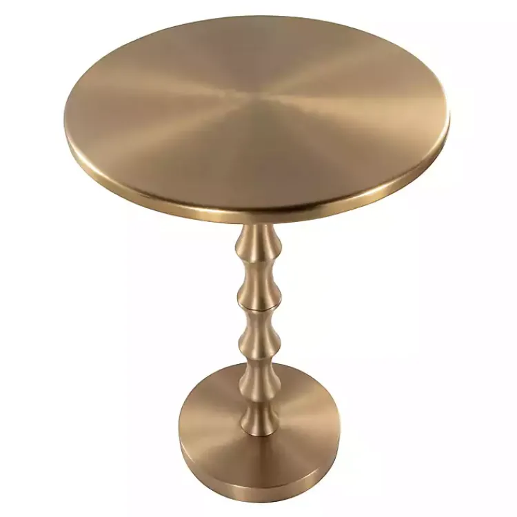 Kirklands Home Metal Bamboo Accent Table Gold Hot