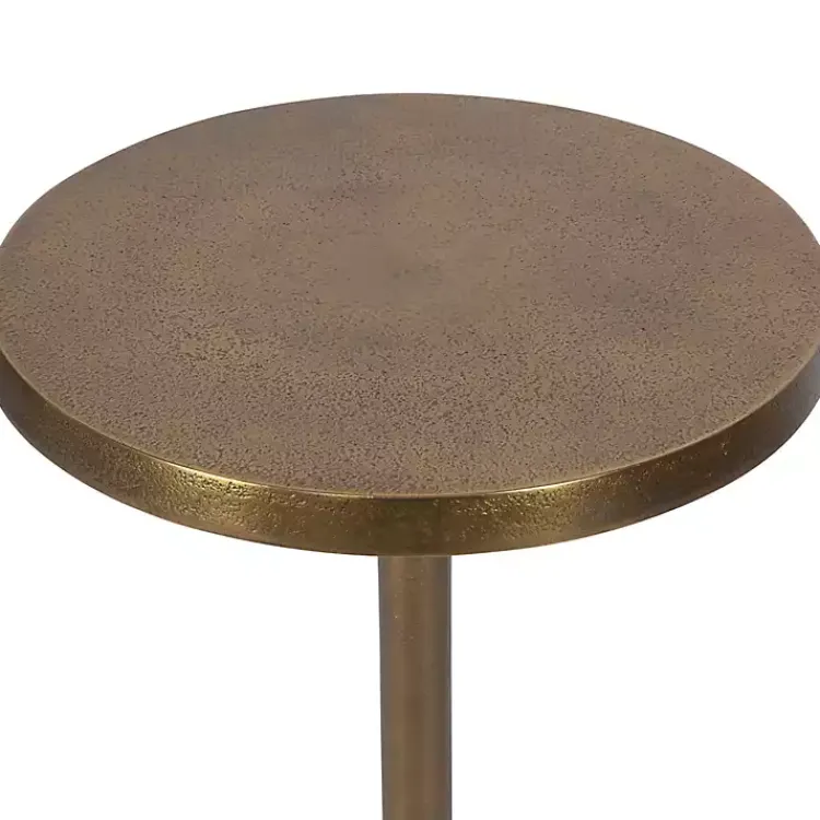 Kirklands Home Metal Cylinder Base Cocktail Table Gold Discount