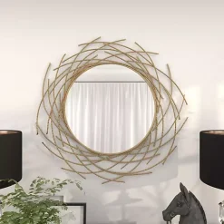 Kirklands Home Gold Metal Glam Layered Mirror Online