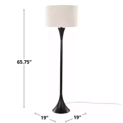 Kirklands Home Metal Hourglass Floor Lamp Gold Best