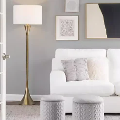 Kirklands Home Metal Hourglass Floor Lamp Gold Best