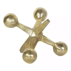 Statues & Figurines>Kirklands Home Metal Jack Sculpture Gold