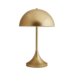 Kirklands Home Metal 2-Light Dome Table Lamp Gold
