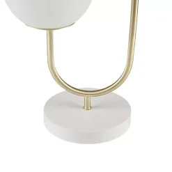 Kirklands Home Gold Metal 2-Light Zusa Modern Table Lamp White Best
