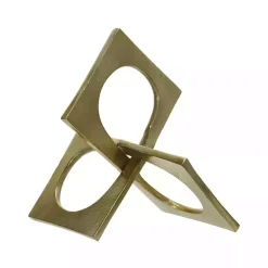 Statues & Figurines>Kirklands Home Metal Linked Squares Sculpture Gold