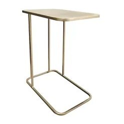 Kirklands Home Metal Modern C-Table Gold Clearance
