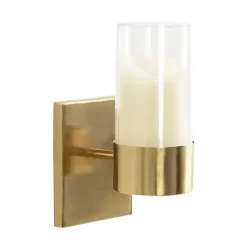 Sconces>Kirklands Home Gold Metal Modern Sconce