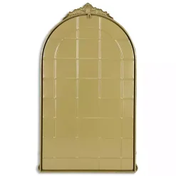 Kirklands Home Metal Modern Victorian Wall Mirror Gold Clearance
