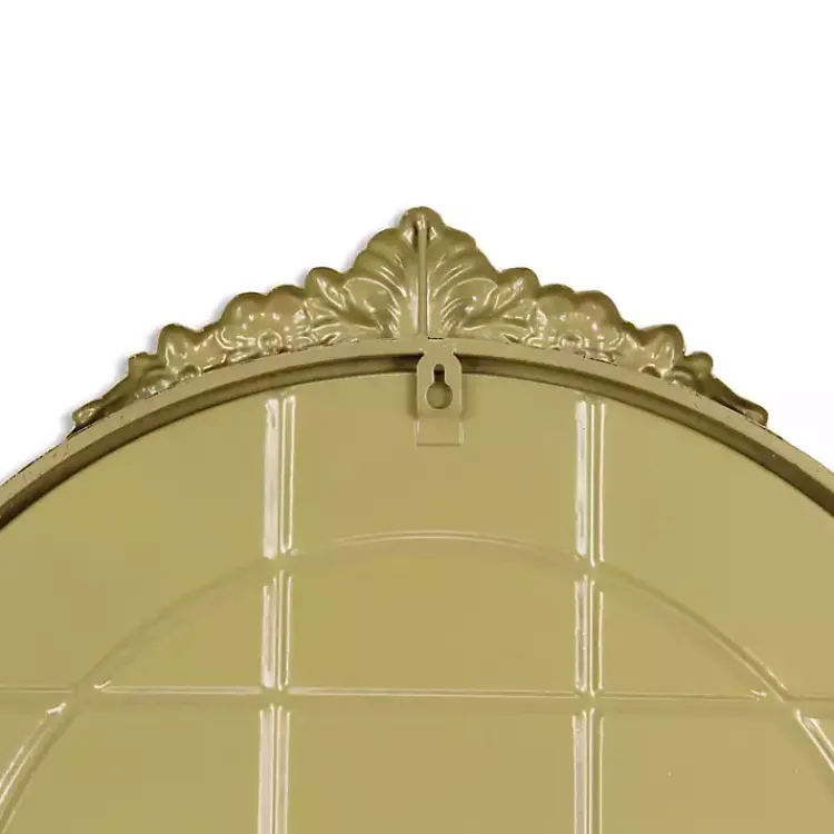 Kirklands Home Metal Modern Victorian Wall Mirror Gold Clearance
