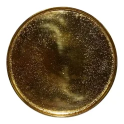 Kirklands Home Metal Round Tripod Accent Table Gold New
