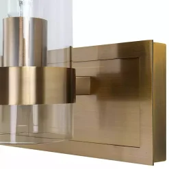 Kirklands Home Metal 3-Shade Vanity Light Gold Sale