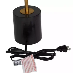 Kirklands Home Gold Metal Smoked Glass Shade Table Lamp Gray Online