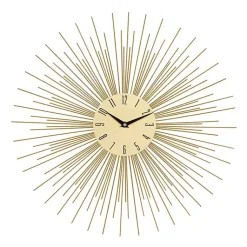 Kirklands Home Gold Metal Sunburst Wall Clock