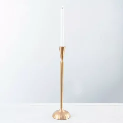 Candle Holders>Kirklands Home Metal Taper Candle Holder, 18 in. Gold