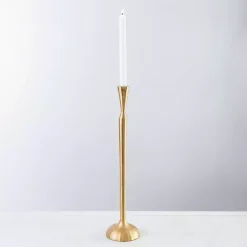 Candle Holders>Kirklands Home Metal Taper Candle Holder, 21 in. Gold