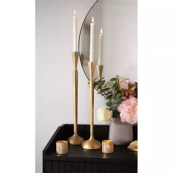 Candle Holders>Kirklands Home Metal Taper Candle Holder, 21 in. Gold