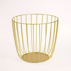 Baskets & Boxes>Kirklands Home Metal Wire Basket, 18 in. Gold