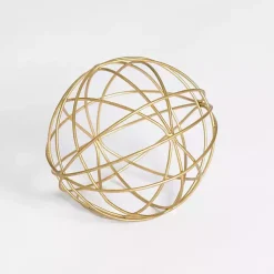Bowl Filler>Kirklands Home Gold Metal Wire Orb, 5 in.