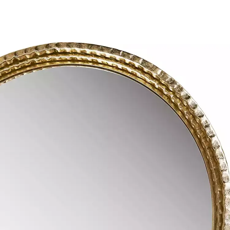 Kirklands Home Gold Mia Textured Arch Wall Mirror New