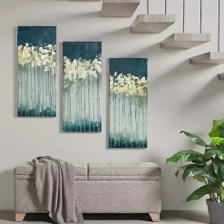 Kirklands Home Gold Midnight Forest Canvas Art Prints, Set of 3 Best