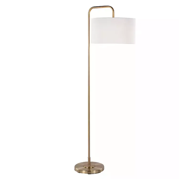 Kirklands Home Gold Modern Arch Floor Lamp White Hot