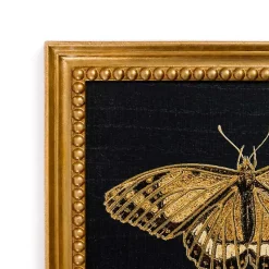 Kirklands Home Gold Moth Framed Art Print